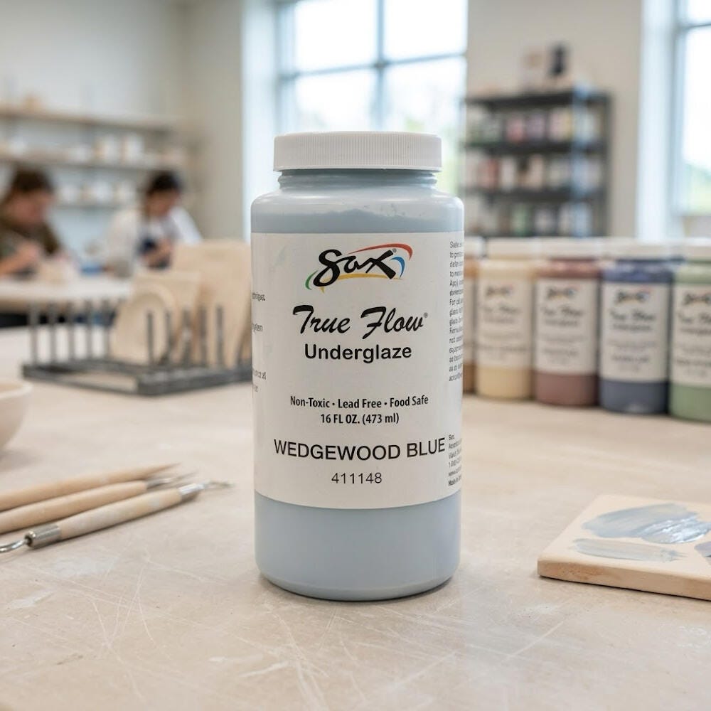 Sax Underglaze, 1 Pint, Wedgewood Blue | School Specialty
